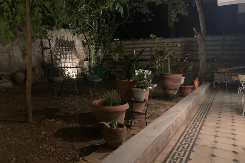 Quiet And Central Flat With Private Backyard Garden Athena Bagian luar foto
